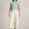 ABBIE CREW NECK TEE in BLUE PRINT<White Stuff Discount
