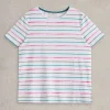 ABBIE CREW NECK TEE in WHITE MULTI<White Stuff Hot