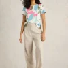ABBIE SHORT SLEEVE TEE in PINK PRINT<White Stuff Discount