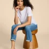 ABBIE TEE in BRILLIANT WHITE<White Stuff Hot