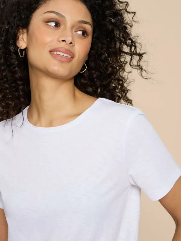 ABBIE TEE in BRILLIANT WHITE<White Stuff Hot
