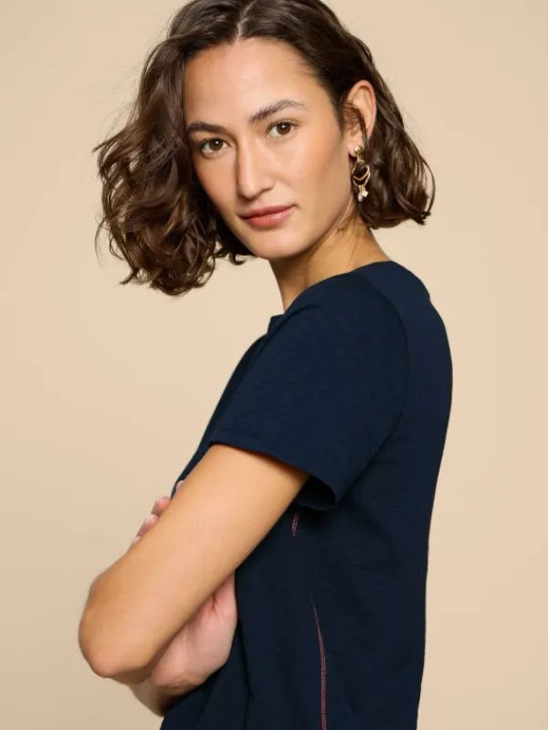 ABBIE TEE in DARK NAVY<White Stuff Fashion