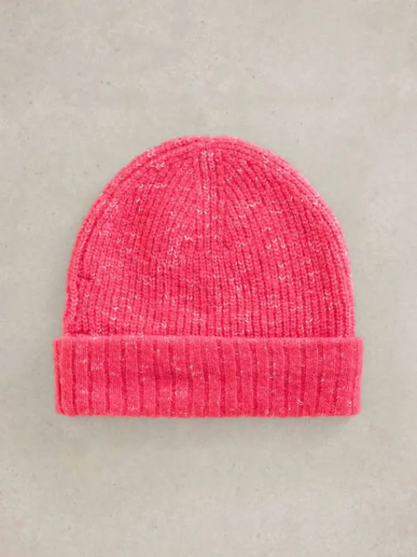 Abby Knitted Beanie in BRIGHT PINK<White Stuff Outlet