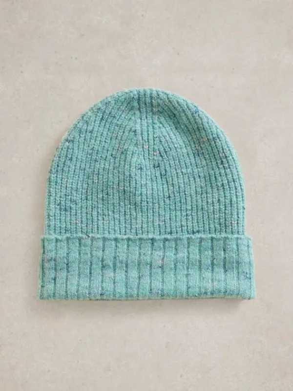 Abby Knitted Beanie in LIGHT TEAL<White Stuff Online