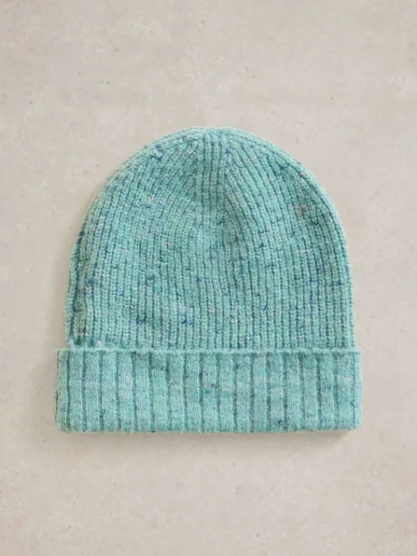 Abby Knitted Beanie in LIGHT TEAL<White Stuff Online
