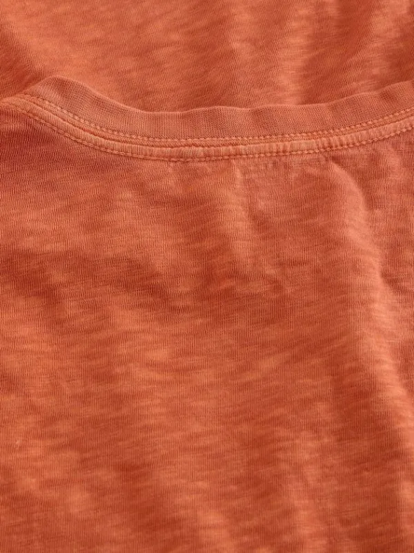 Abersoch Crew Neck Tee in DARK ORANGE<White Stuff Best