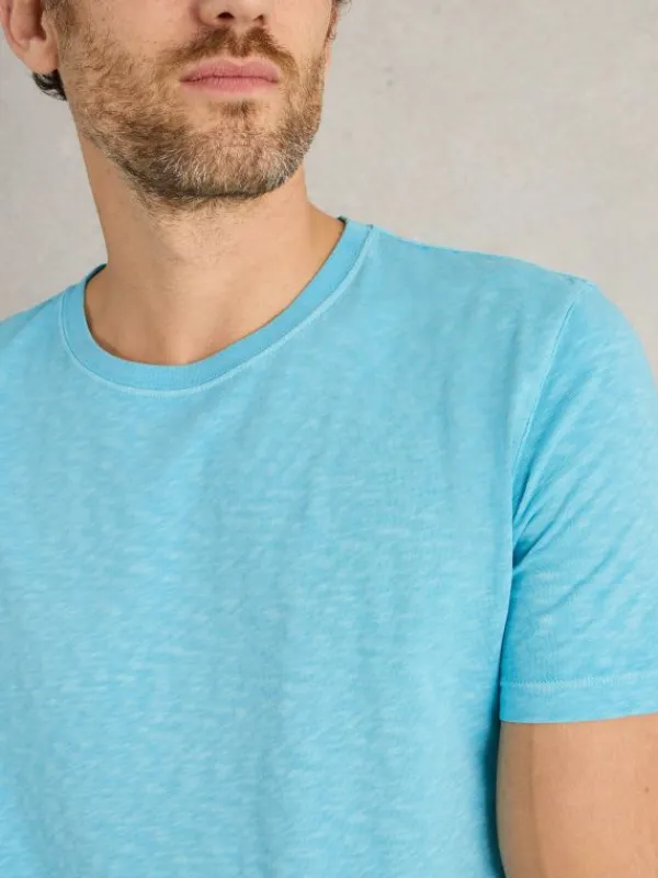 Abersoch Crew Neck Tee in BRIGHT BLUE<White Stuff Discount