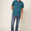Abersoch Short Sleeve Tee in MID TEAL<White Stuff Outlet