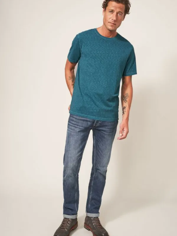 Abersoch Short Sleeve Tee in MID TEAL<White Stuff Outlet