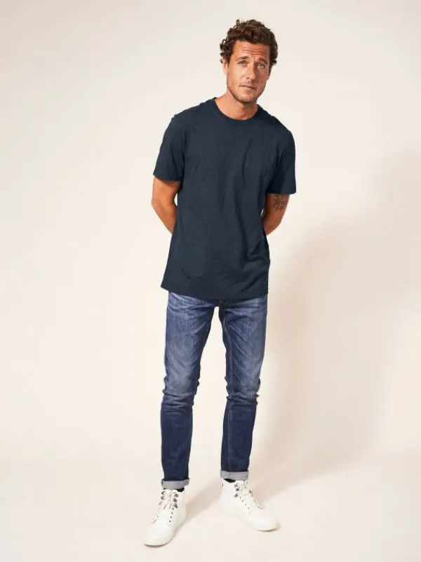 Abersoch Short Sleeve Tee in DARK NAVY<White Stuff Discount
