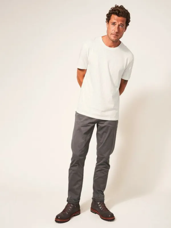 Abersoch Short Sleeve Tee in NATURAL WHITE<White Stuff Clearance