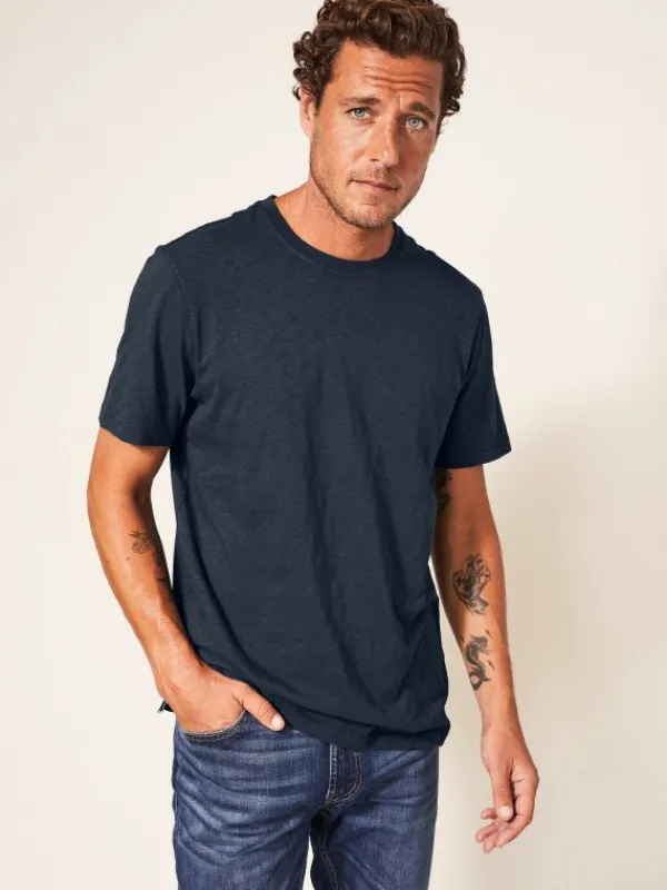 Abersoch Short Sleeve Tee in DARK NAVY<White Stuff Discount