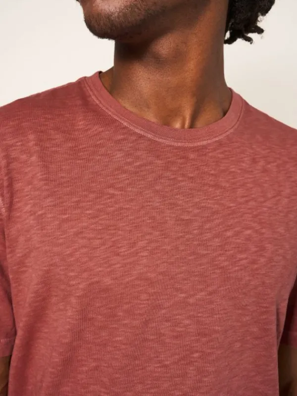 Abersoch Short Sleeve Tee in MID RED<White Stuff Online