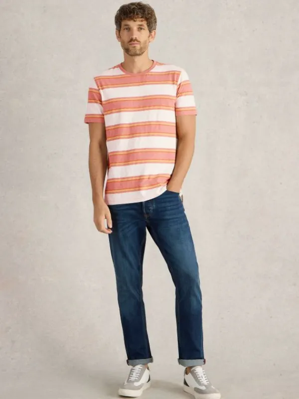 Abersoch Stripe Tee in WHITE MULTI<White Stuff Best