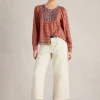 Abigail Embroidered Top in PINK MULTI<White Stuff Fashion