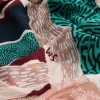Abstract Patchwork Scarf in BRIGHT TEAL<White Stuff Online