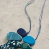 Abstract Resin Necklace in BLUE MULTI<White Stuff Outlet