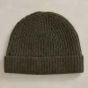Albie Rib Knit Beanie in GREEN MULTI<White Stuff Best