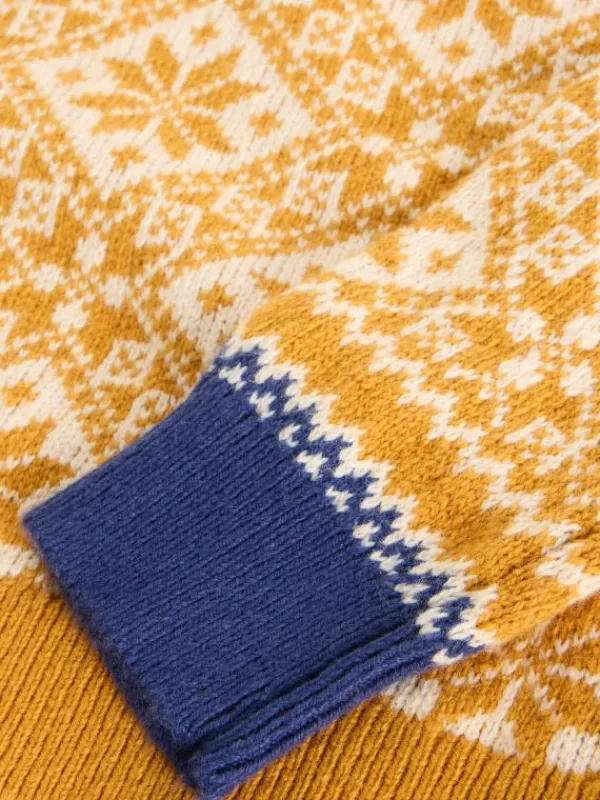 All Over Fairisle Jumper in YELLOW MULTI<White Stuff Online