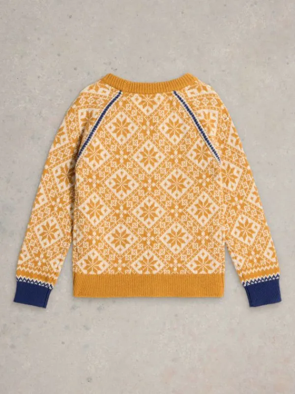 All Over Fairisle Jumper in YELLOW MULTI<White Stuff Online