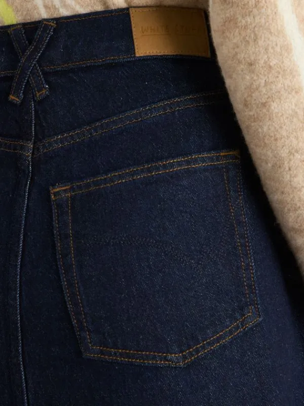 Allie Midi Skirt Denim in DK DENIM<White Stuff Fashion