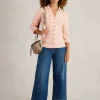 ANNIE BRODERIE JERSEY SHIRT in DUSTY PINK<White Stuff Best