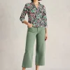 ANNIE JERSEY COLLARED SHIRT in NATURAL PRINT<White Stuff Hot