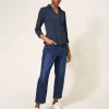 Annie Jersey Shirt in FRENCH NAVY<White Stuff Sale