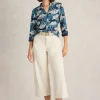 ANNIE MID SLEEVE JERSEY SHIRT in BLUE PRINT<White Stuff Best