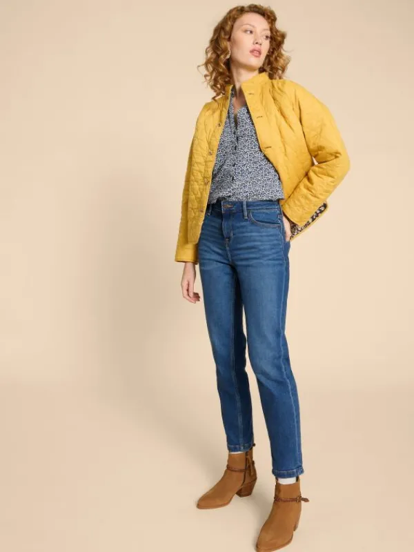 ANNIE PRINTED SHIRT in BLUE PRINT<White Stuff Sale