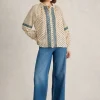 Ari Embroidered Shirt in IVORY MULTI<White Stuff Discount