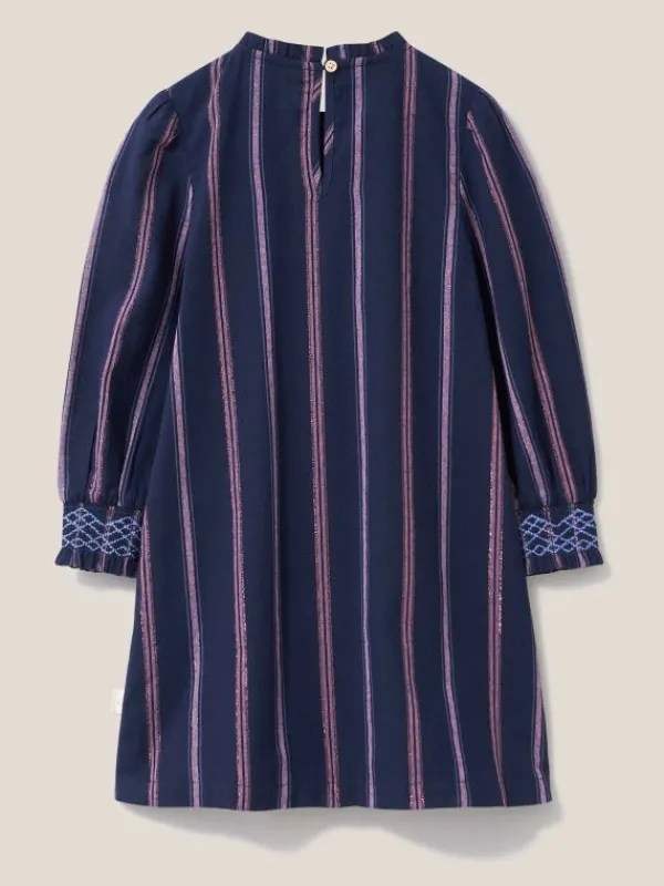 Astrid Frill Dress in NAVY MULTI<White Stuff Best