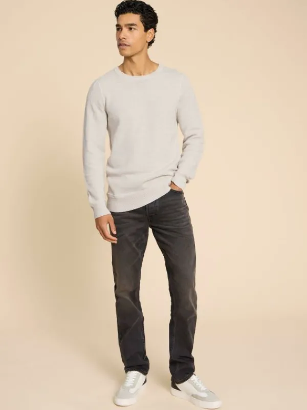 Attadale Crew Neck Jumper in LIGHT GREY<White Stuff Outlet