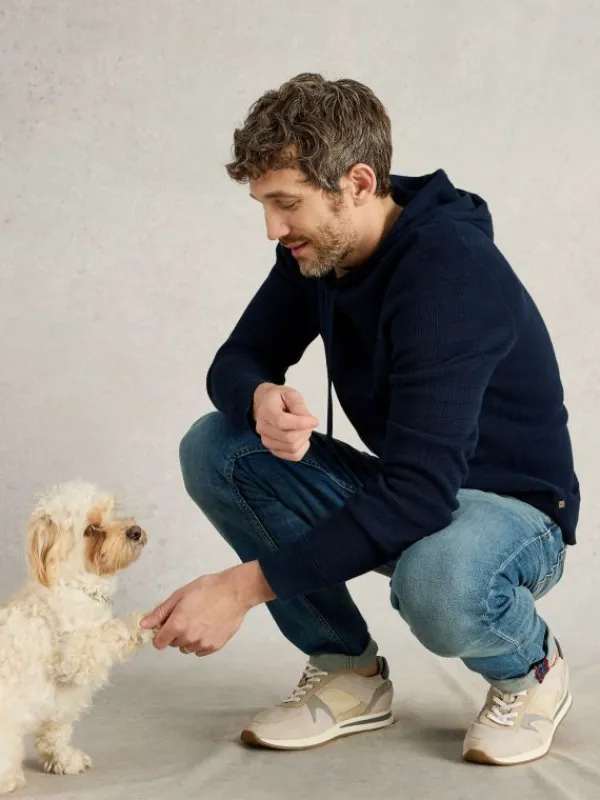 Attadale Hooded Jumper in DARK NAVY<White Stuff Hot
