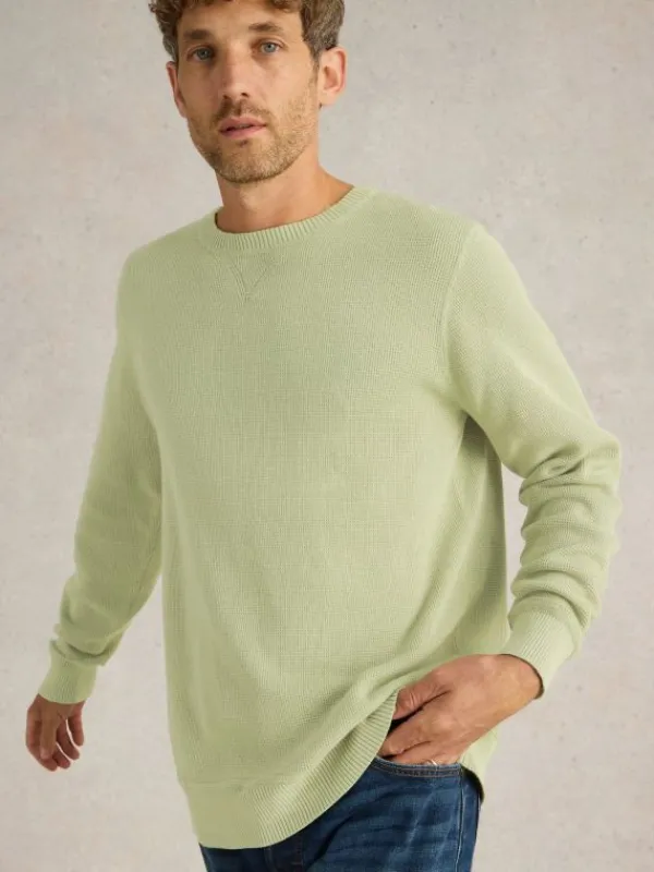 Attadale Long Sleeve Jumper in LIGHT GREEN<White Stuff Outlet