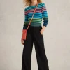 Ava Wide Leg Jersey Jogger  in PURE BLACK<White Stuff New