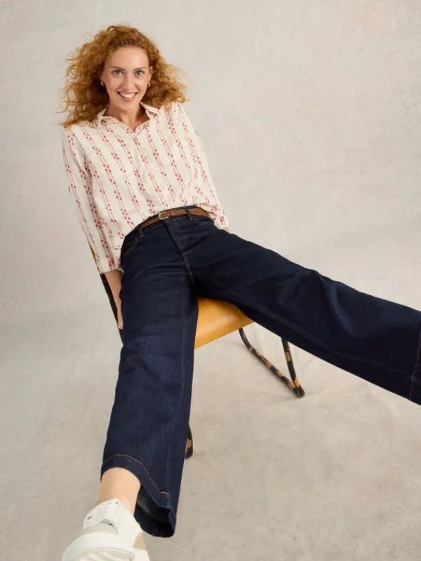 Ayla Wide Leg Jean in DK DENIM<White Stuff Fashion