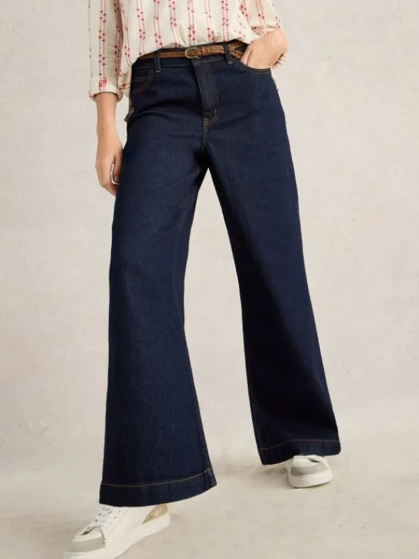 Ayla Wide Leg Jean in DK DENIM<White Stuff Fashion