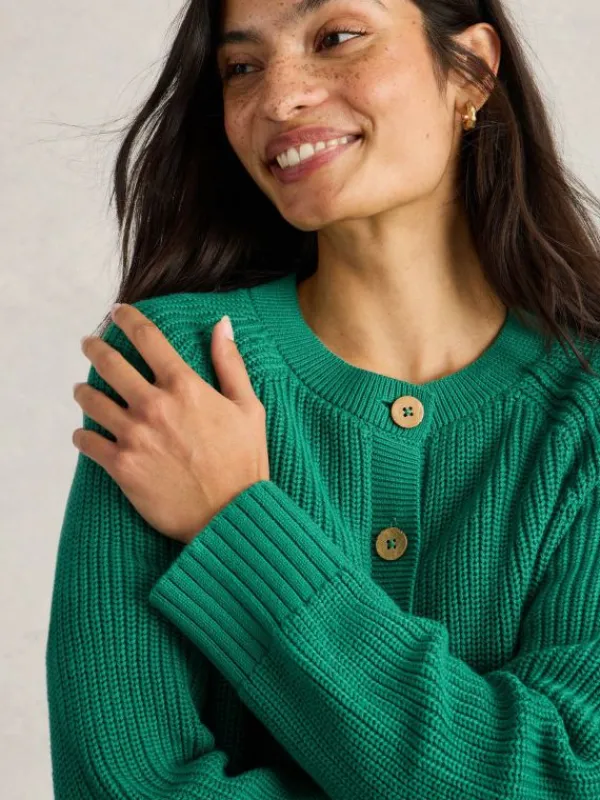 BAILEY COTTON CARDI in BRIGHT GREEN<White Stuff Hot