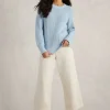 BAILEY COTTON JUMPER in MID BLUE<White Stuff Sale