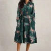 Beatrice Shirt Dress in GREEN PRINT<White Stuff Online