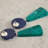 Bella Resin Drop Earring in TEAL MULTI<White Stuff Outlet