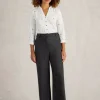 Belle Tweedy Wide Leg Trouser in BLACK MULTI<White Stuff Clearance