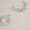 Berrie Huggie Earring in SILVER TONE METALLIC<White Stuff Discount
