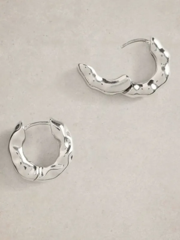 Berrie Huggie Earring in SILVER TONE METALLIC<White Stuff Discount