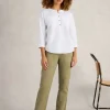 BETH 34 SLEEVE SHIRT in BRILLIANT WHITE<White Stuff Outlet