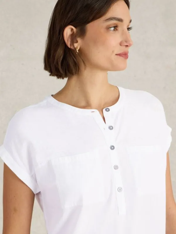 BETH SHIRT in BRILLIANT WHITE<White Stuff Outlet