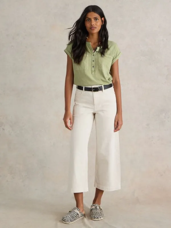 BETH SHIRT in DUSTY GREEN<White Stuff Fashion
