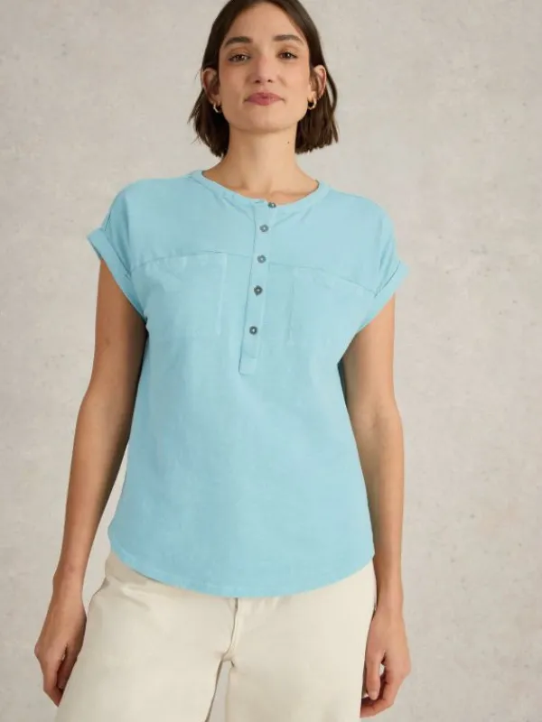 BETH SHIRT in LIGHT BLUE<White Stuff Fashion