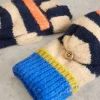 Block Stripe Flip Mitt in NATURAL MULTI<White Stuff Online